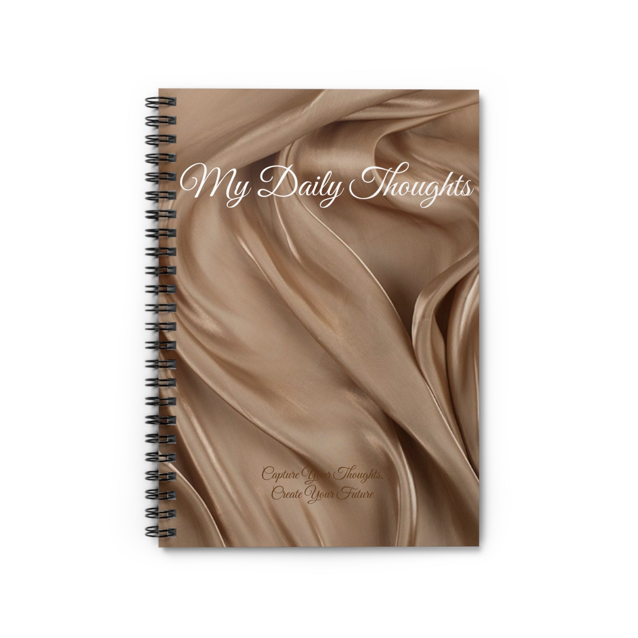 Elegant Ruled Spiral Notebook - "My Daily Thoughts" for Creative Journaling