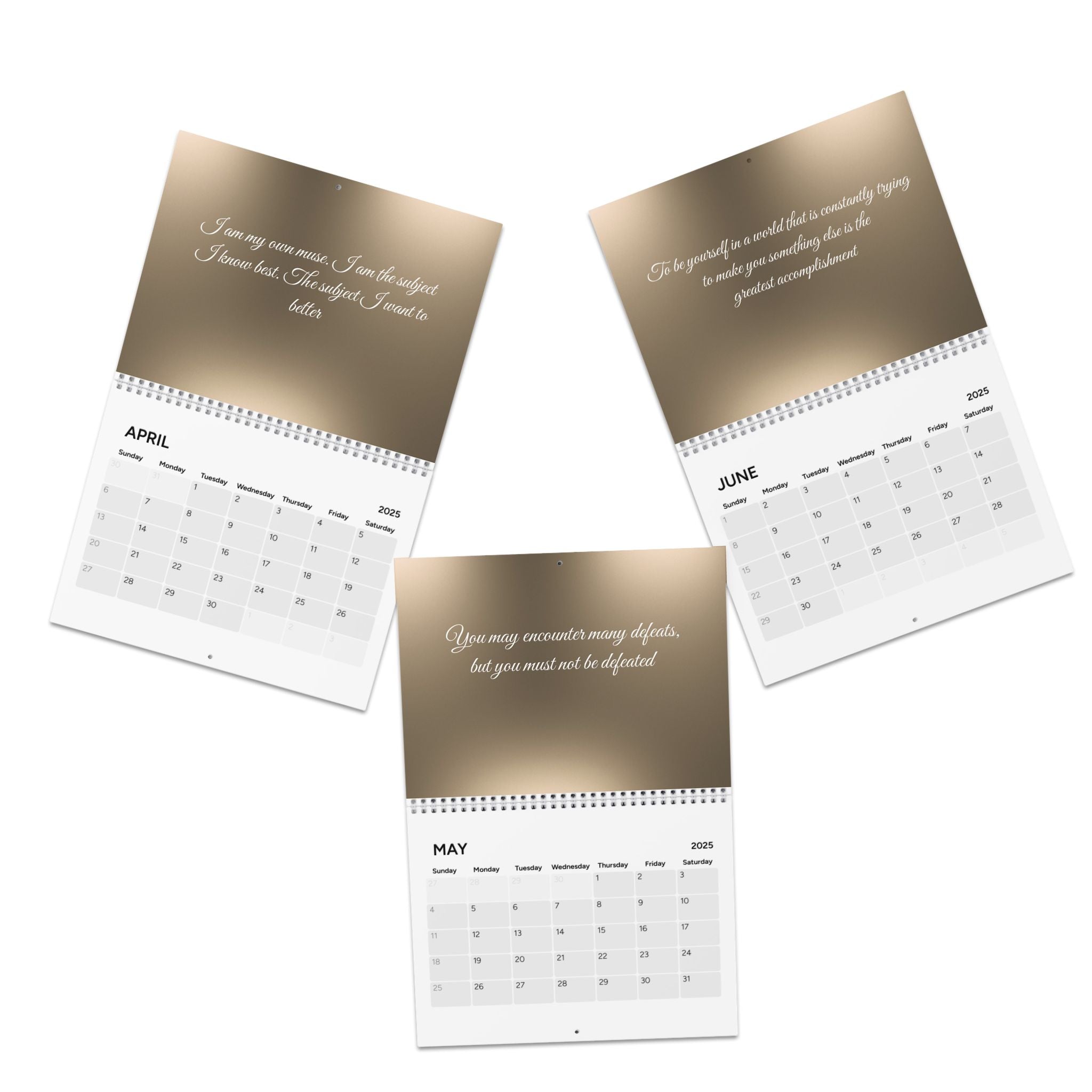 Calendar 2025 - Empowering Woman Quotes Monthly