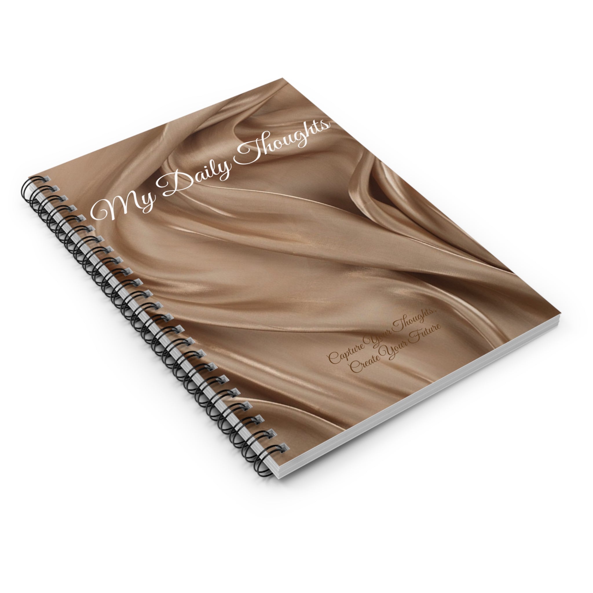 Elegant Ruled Spiral Notebook - "My Daily Thoughts" for Creative Journaling